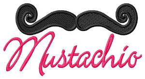 Picture of Mustachio Machine Embroidery Design