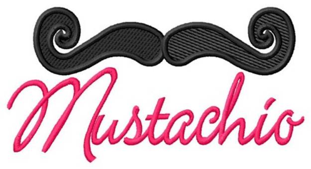 Picture of Mustachio Machine Embroidery Design