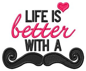 Picture of Life is Better Machine Embroidery Design