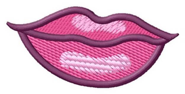 Picture of Pink Lips Machine Embroidery Design