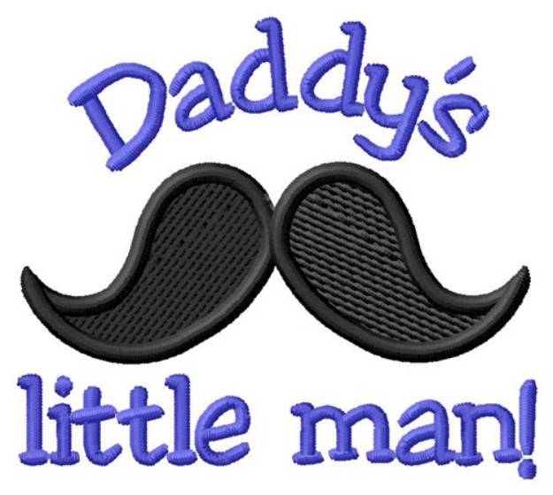 Picture of Daddys Little Man Machine Embroidery Design
