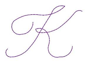 Picture of Nelly Font K Machine Embroidery Design
