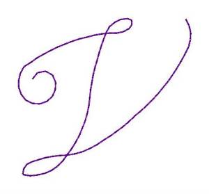 Picture of Nelly Font V Machine Embroidery Design