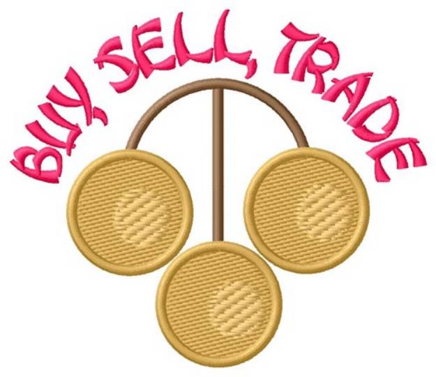 Picture of Buy Sell Trade Machine Embroidery Design
