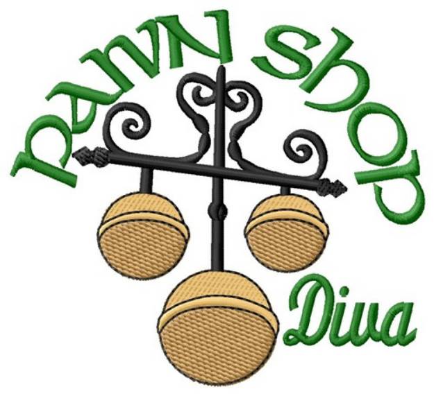 Picture of Pawn Shop Diva Machine Embroidery Design