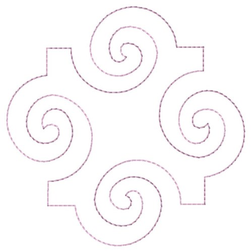Swirl Quilting Machine Embroidery Design