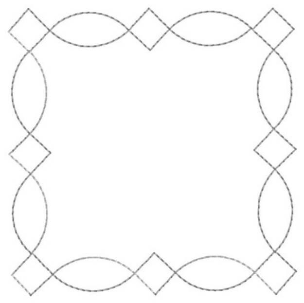 Picture of Decorative Square Quilting Machine Embroidery Design