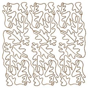 Picture of Oak Leaves Quilting Machine Embroidery Design