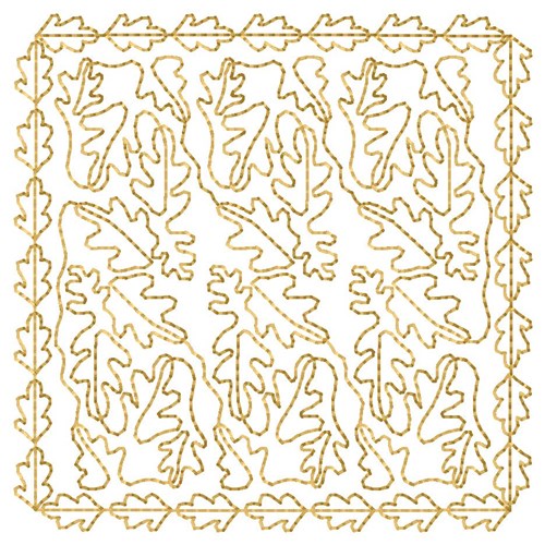 Oak Leaves Quilting Machine Embroidery Design
