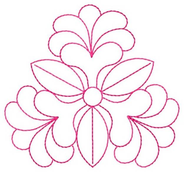 Picture of Feathered Leaves Machine Embroidery Design