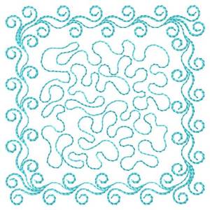 Picture of Swirls & Stipple Quilt Machine Embroidery Design