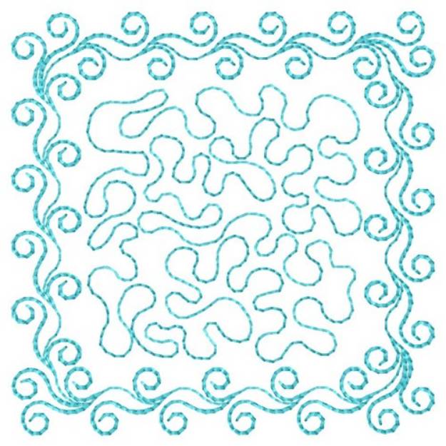 Picture of Swirls & Stipple Quilt Machine Embroidery Design