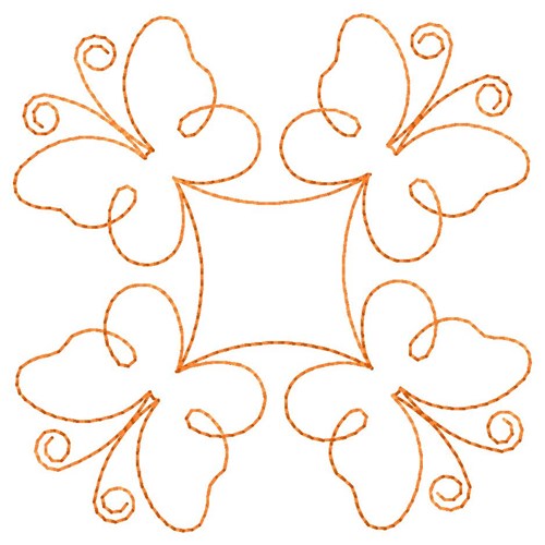 Quilting Butterflies Machine Embroidery Design