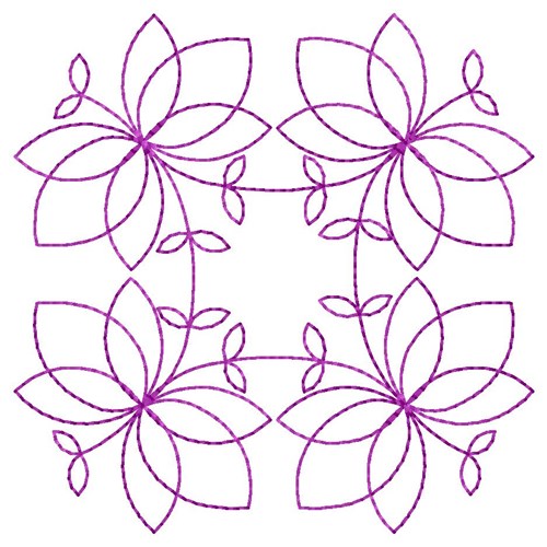 Flowers Quilting Machine Embroidery Design