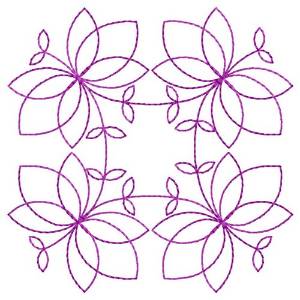 Picture of Flowers Quilting Machine Embroidery Design