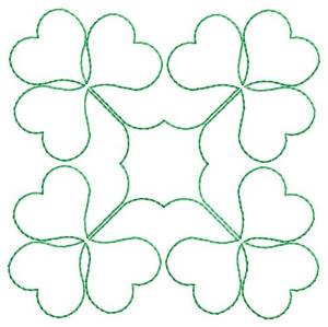 Picture of Shamrocks Quilting Machine Embroidery Design