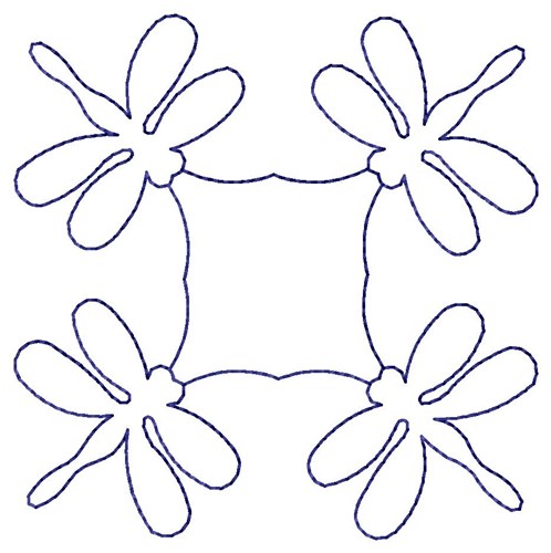 Dragonflies Quilt Machine Embroidery Design