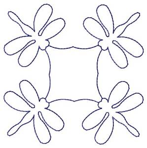 Picture of Dragonflies Quilt Machine Embroidery Design