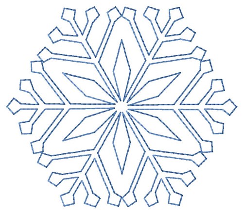 Snowflake Quilt Machine Embroidery Design