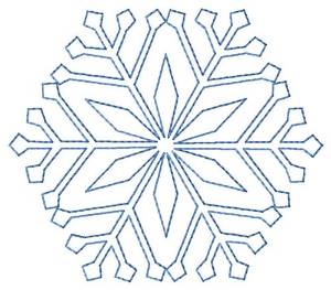 Picture of Snowflake Quilt Machine Embroidery Design