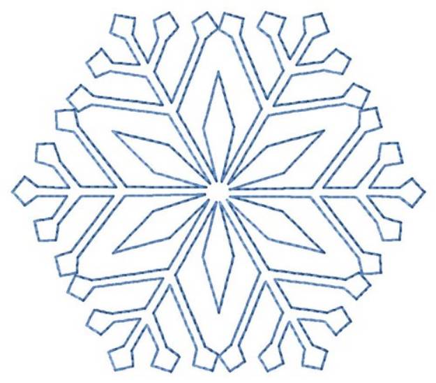 Picture of Snowflake Quilt Machine Embroidery Design