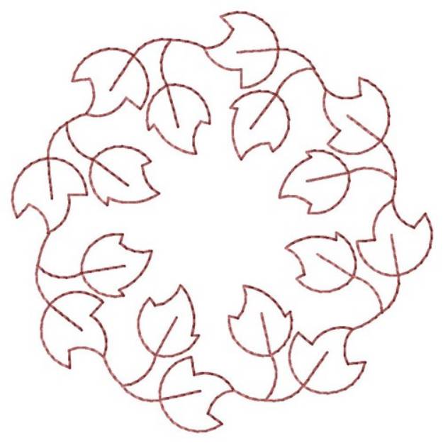 Picture of Leaf Circle Quilt Machine Embroidery Design