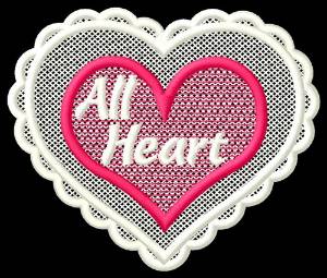Picture of FSL All Heart Machine Embroidery Design