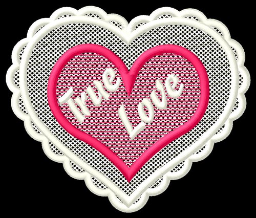 FSL True Love Machine Embroidery Design