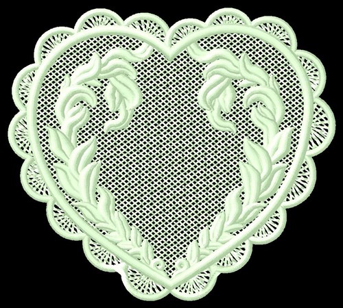 FSL Heart Wreath Machine Embroidery Design