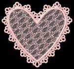 Picture of FSL Lacy Heart Machine Embroidery Design