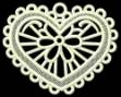 Picture of FSL Heart  Ornament Machine Embroidery Design