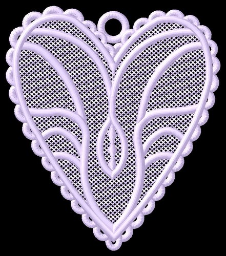FSL Heart Ornament Machine Embroidery Design