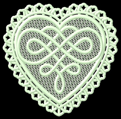 FSL Celtic Heart Machine Embroidery Design