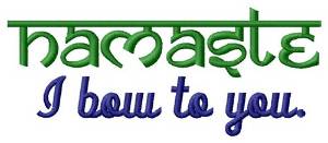 Picture of Namaste Bow Machine Embroidery Design