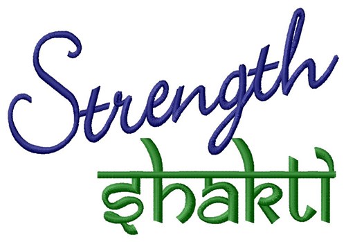 Strength Shakti Machine Embroidery Design