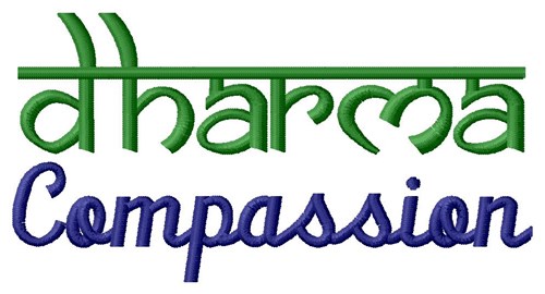 Dharma Compassion Machine Embroidery Design