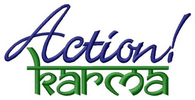 Picture of Action Karma Machine Embroidery Design