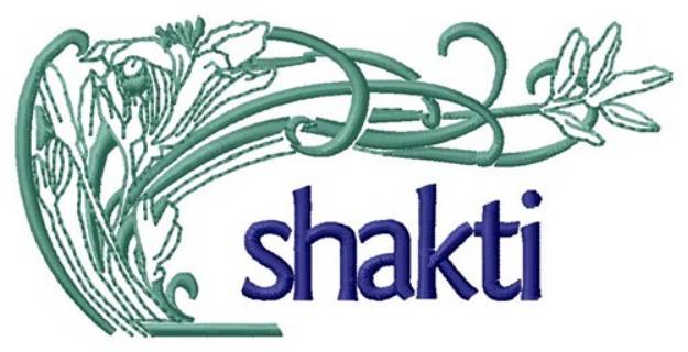 Picture of Shakti Plant Machine Embroidery Design