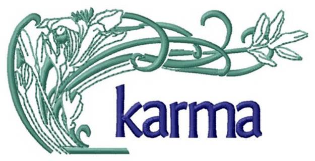 Picture of Karma Plant Machine Embroidery Design