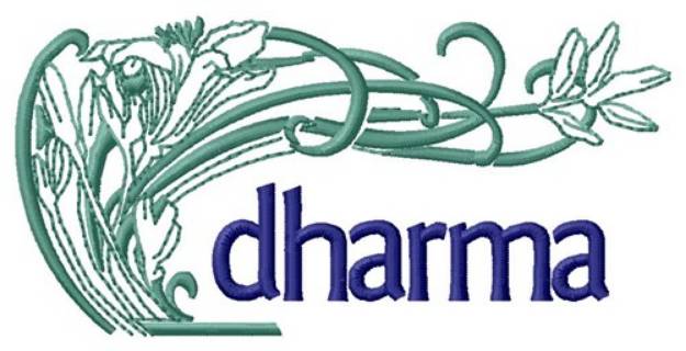 Picture of Dharma Plant Machine Embroidery Design