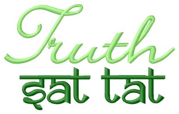 Picture of Truth Sat Tat Machine Embroidery Design