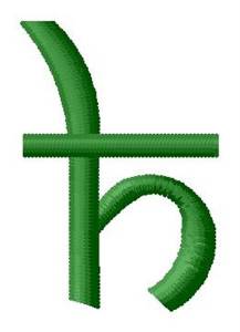 Picture of Hindi Alphabet H Machine Embroidery Design