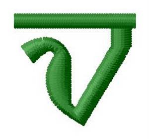 Picture of Hindi Alphabet V Machine Embroidery Design