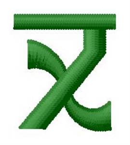 Picture of Hindi Alphabet X Machine Embroidery Design