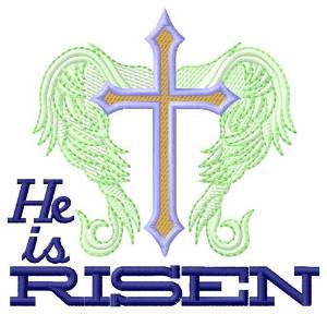Picture of He Has Risen Machine Embroidery Design