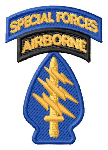 Special Forces Airborne Machine Embroidery Design