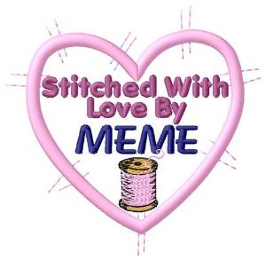 Picture of Stitched By Meme Machine Embroidery Design