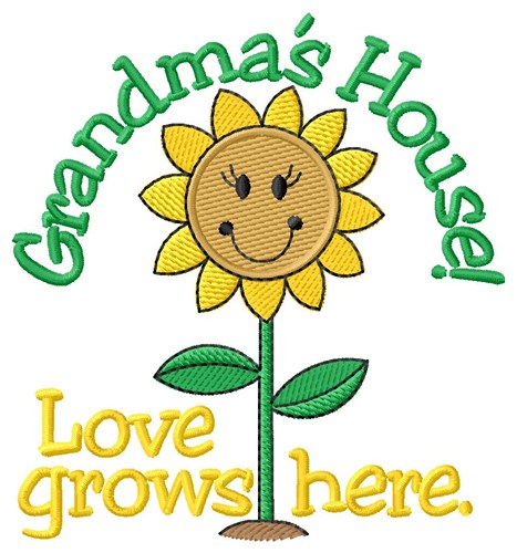 Grandmas House Machine Embroidery Design