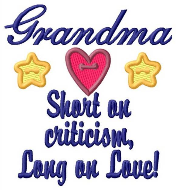 Picture of Grandma Love Machine Embroidery Design