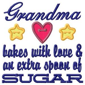 Picture of Grandma  Extra Sugar Machine Embroidery Design